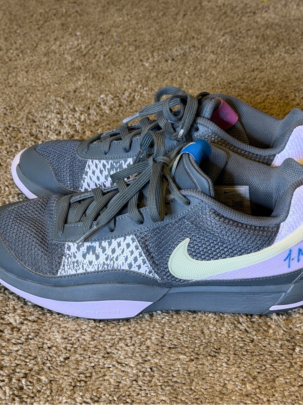Nike Ja Morant 'Personal Touch' Basketball Shoes Mens 9.5 Gray NBA FQ4796-001